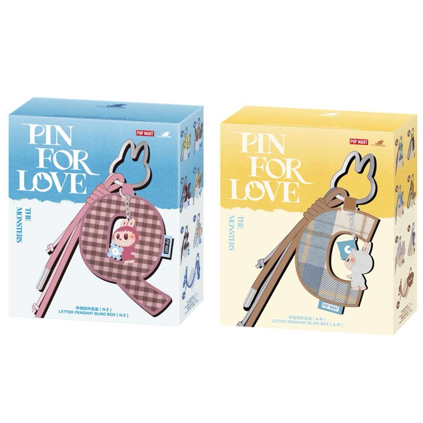THE MONSTERS Pin for Love Series-Letter Pendant Blind Box