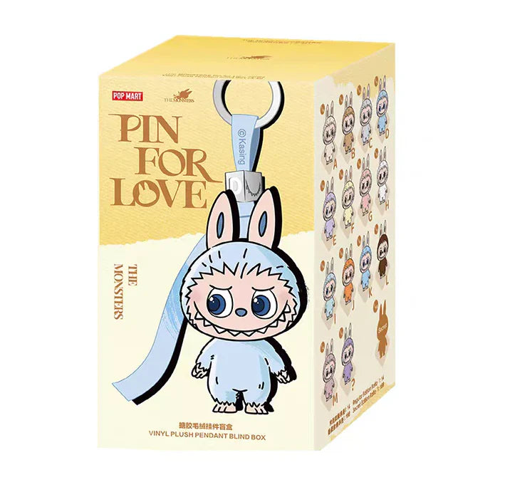 LABUBU THE MONSTERS V4 PIN FOR LOVE SERIES-VINYL PLUSH PENDANT BLIND BOX