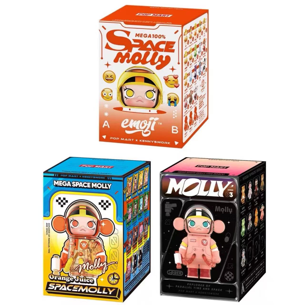 MEGA SPACE MOLLY 100% Emoji Series V4 V3